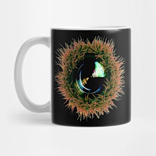 Red cactus lens Mug